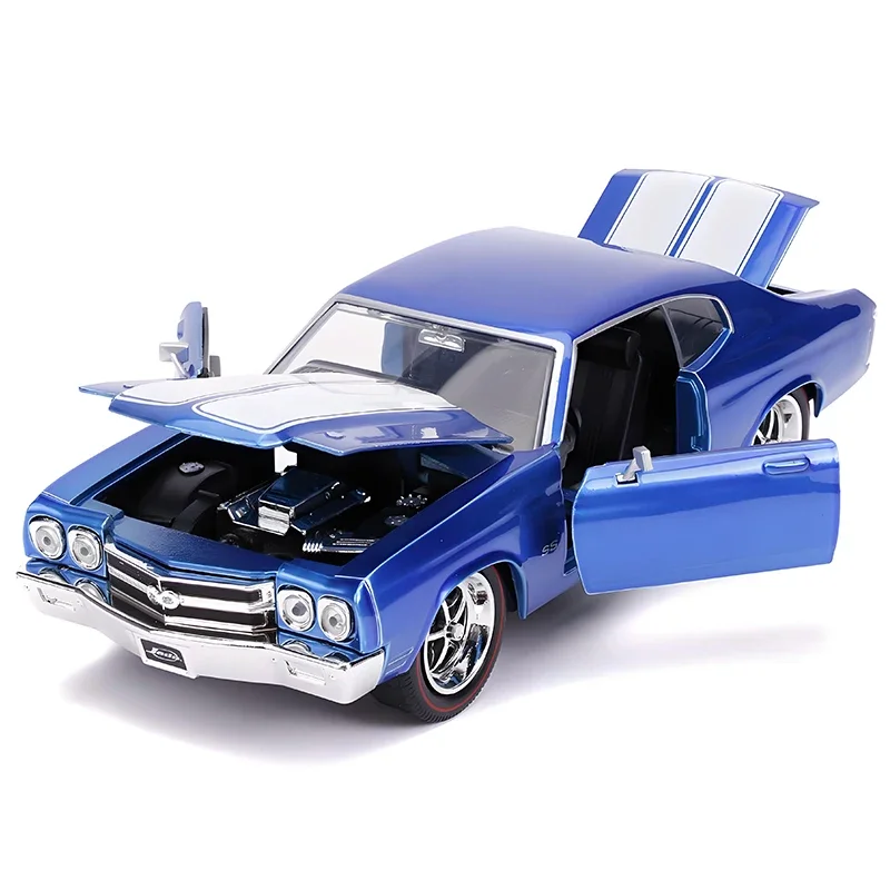 JADA 1:24 Chevelle SS 1970 Alloy Muscle Car Diecasts & Toy Vehicles Car Model Miniature Scale Model Car For Children