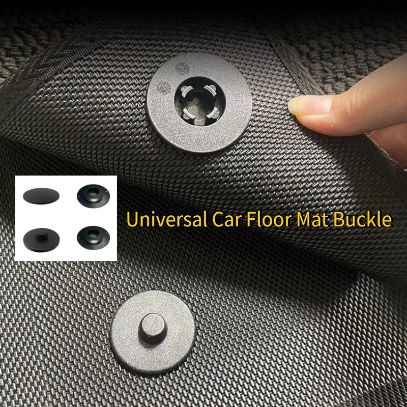 

4pcs Universal Car Floor Mat Clips Retention Holders Grips Carpet Fixing Clamps Buckles Anti Skid Fastener Retainer Resistant