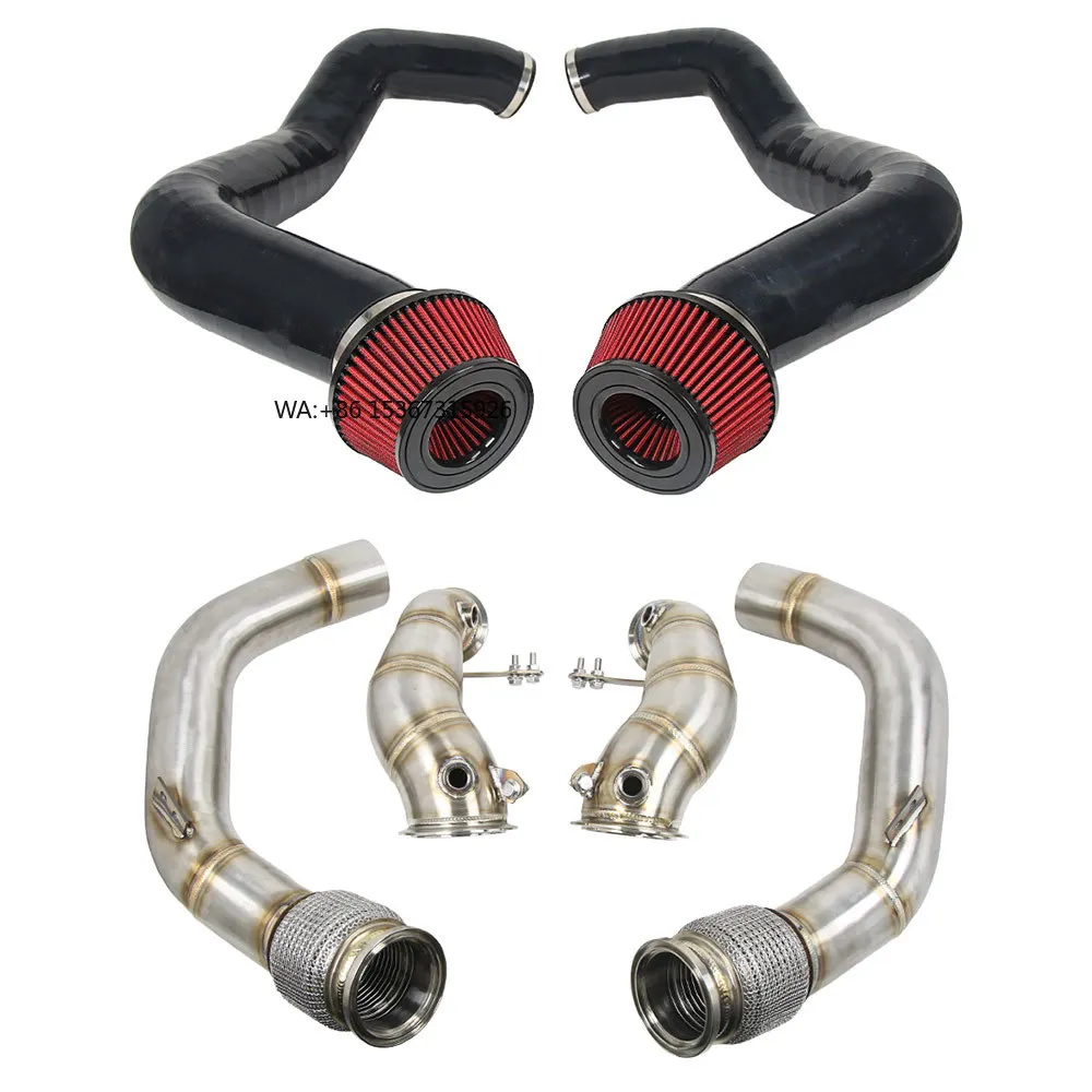 

F90 G90 M5 F92 M8 S63 4.4.L V8 Race Downpipe Exhaus with Front Mount Intake Cold air Intake System