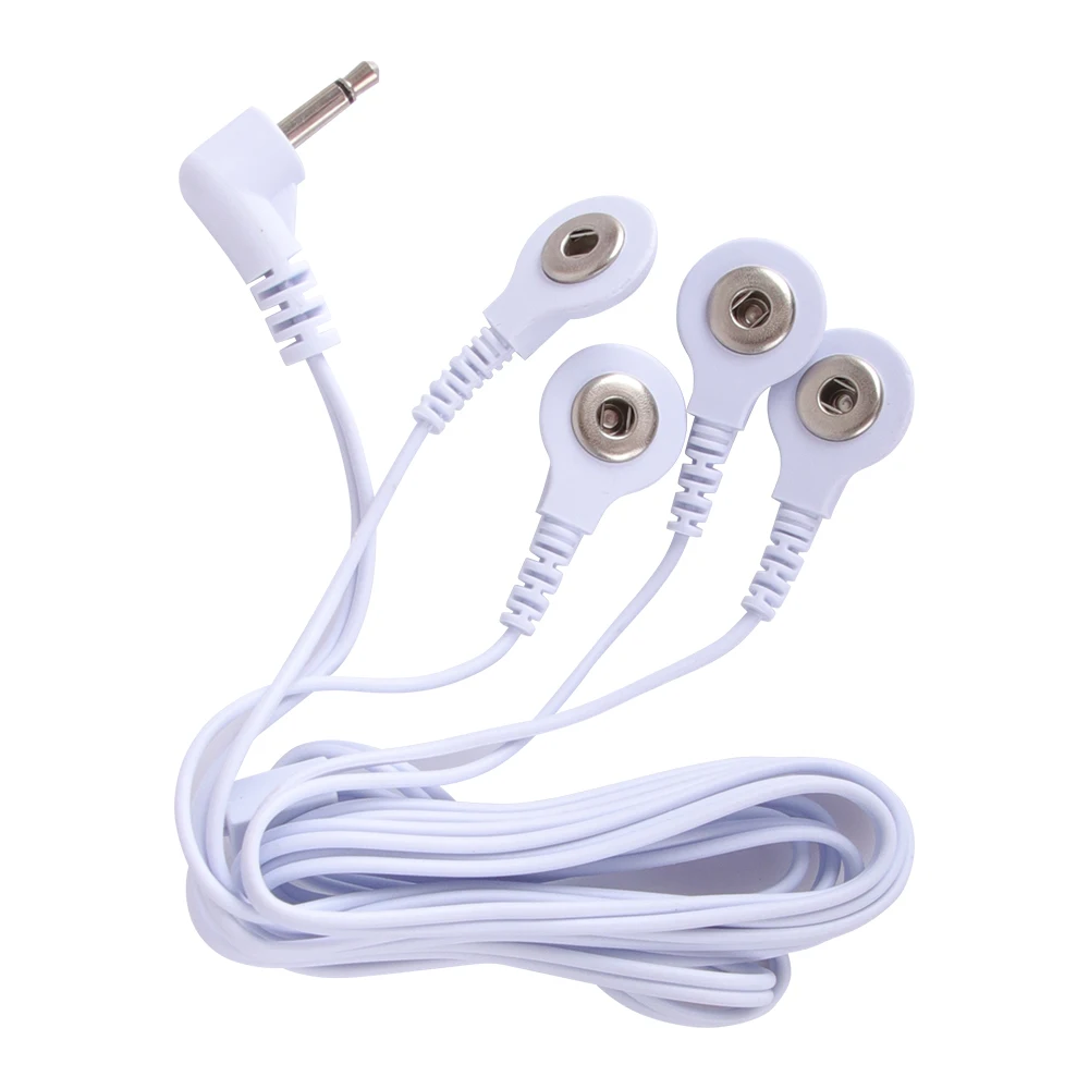 2.5mm Pin Connectors 2/4-Way Lead Wires for Electronic Muscle Stimulator Electrode Pads Connection TENS Unit Massage Lead Wires view 3
