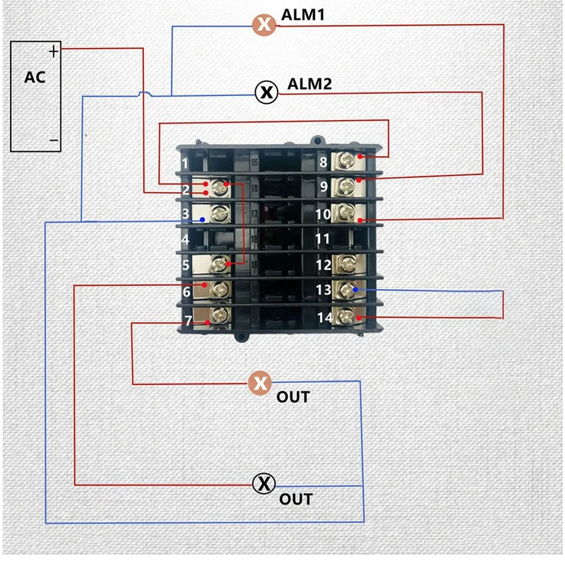 Controlador de temperatura inteligente digital PID, RKC, termostato plástico, industrial