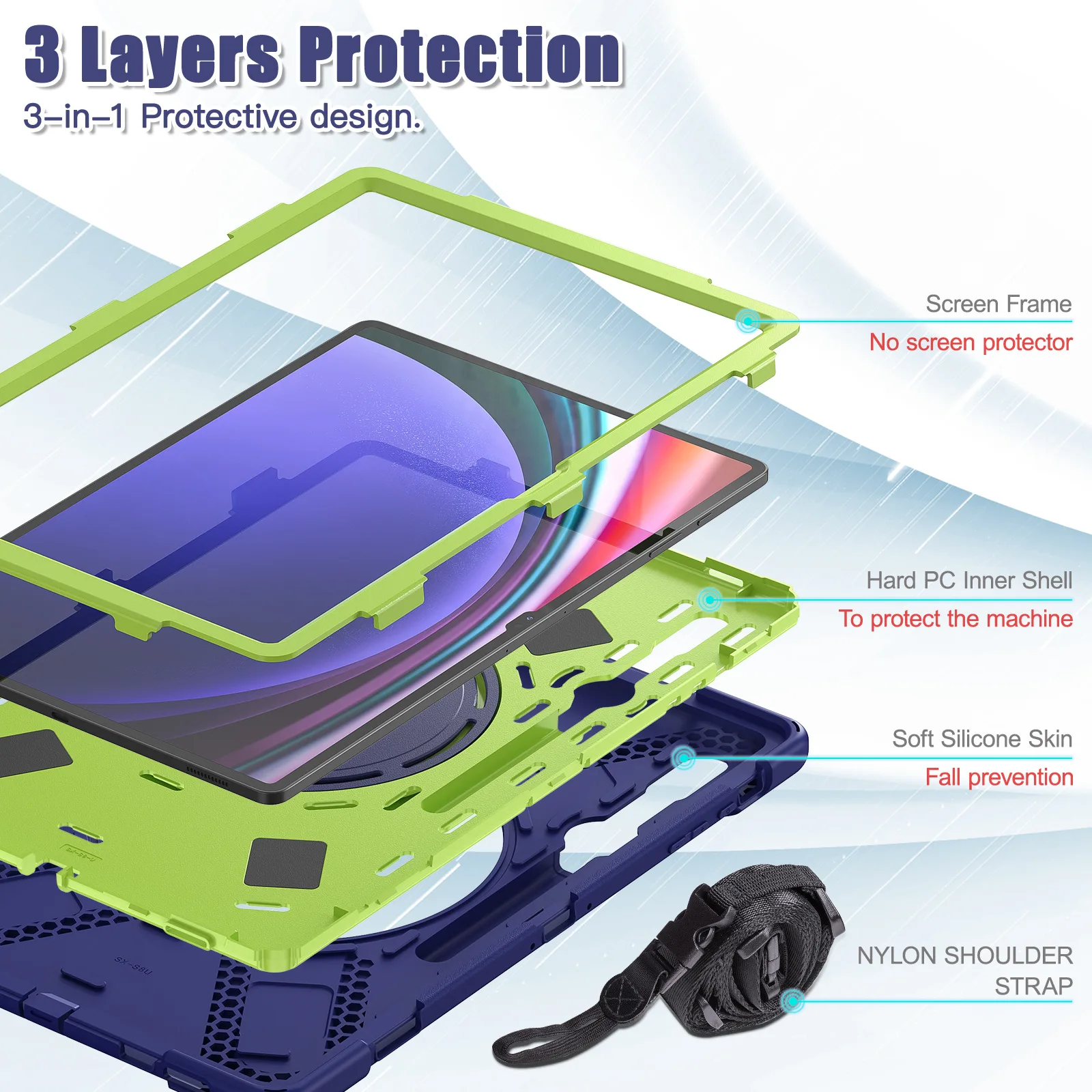 For Samsung Galaxy TabS9 Ultra/S8 Ultra Case 14.6