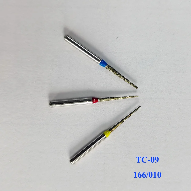 

ResyDental Diamond Bur FG 1.6mm TC-09/TC-10 For Open Tooth Gap Length 10mm Dental Polishing 12pcs burs/set