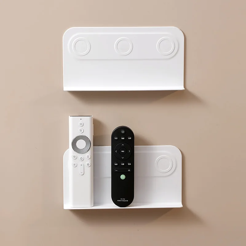 1pcs Household Magnetic Remote Control Storage Rack Magnetic Absorption Nano Rack Wall Hanging Rack Key Storage Rack