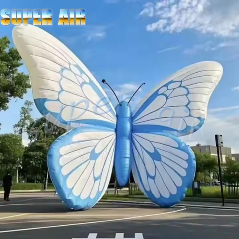 Décoration d'éclairage géant pour scène et fête, modèle de papillon gonflable d'insecte