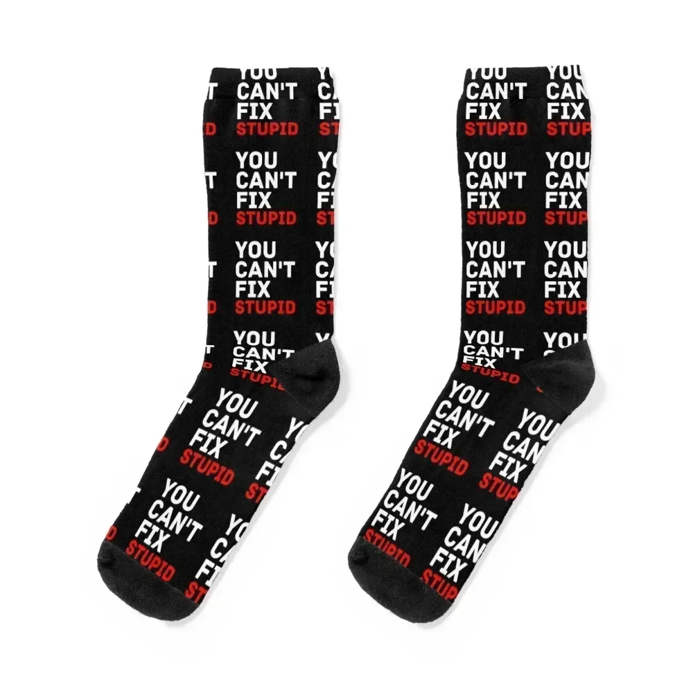 you can't fix stupid Socks Climbing designer set custom Men Socks Luxury Brand Women's
