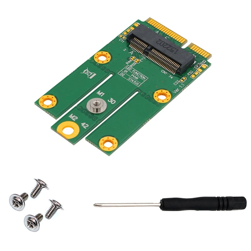 Adaptateur M.2 NGFF / Key E Vers MPCIe (PCIe + USB) Slot MPCIe Support Windows 2000 XP pour Ordinateur de