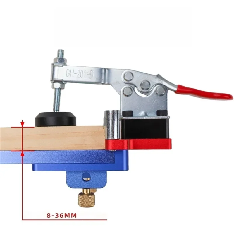سبتمبر قابل للتعديل لتركيب السكك الحديدية المنزلقة للدرج أداة حفر السكك الحديدية لخزانة اللكم مع قضيب تمديد النجارة #2
