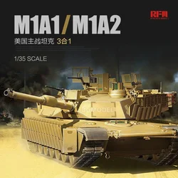 Ryefield model  RM-5004 1/35 US M1A1/M1A2 Abrams main battle tank 3-in-1 assembling tank kit