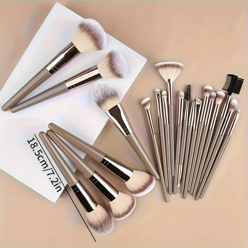 15 stücke frauen make-up Professionelle Tasche Foundation Wimpern Augenbrauen Lidschatten Kosmetik Make-Up Pinsel Werkzeug Set Weihnachten