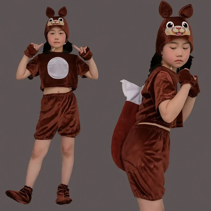 

Детский день, костюм белки для косплея, танцевальный костюм с животными, тематические костюмы белки для детей, вечерние шоу, роль VVNC67