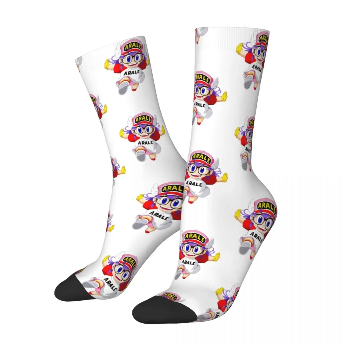 

Arale Slump Socks Men Women Funny Happy Japanese Anime Socks Crazy Spring Summer Autumn Winter Socks Gifts