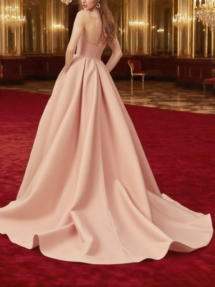 Robe De mariée Vintage à col en v pour femmes, ligne a fendue, avec traîne Court, plissée, personnalisée