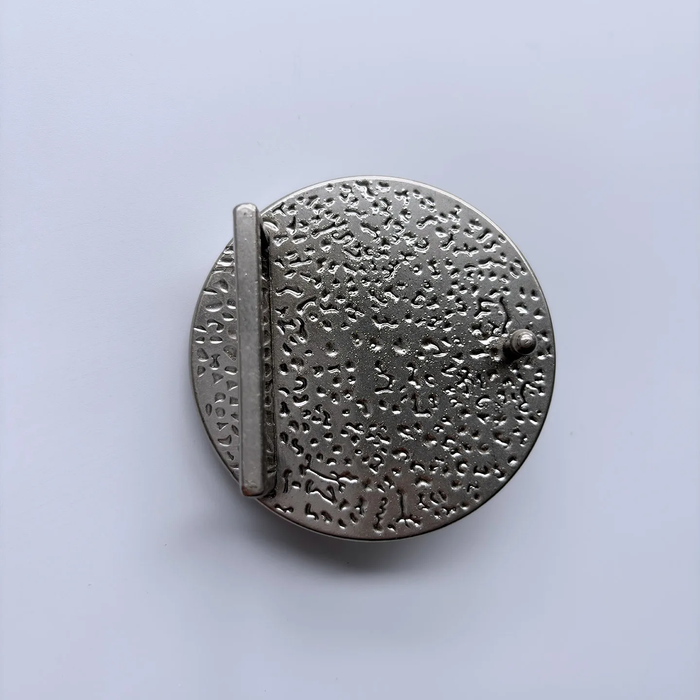 Belt Buckle Southwestern Round Faux Turquoise Engraved Antique Silver Unisex Western Belt Accessories BK-WG014