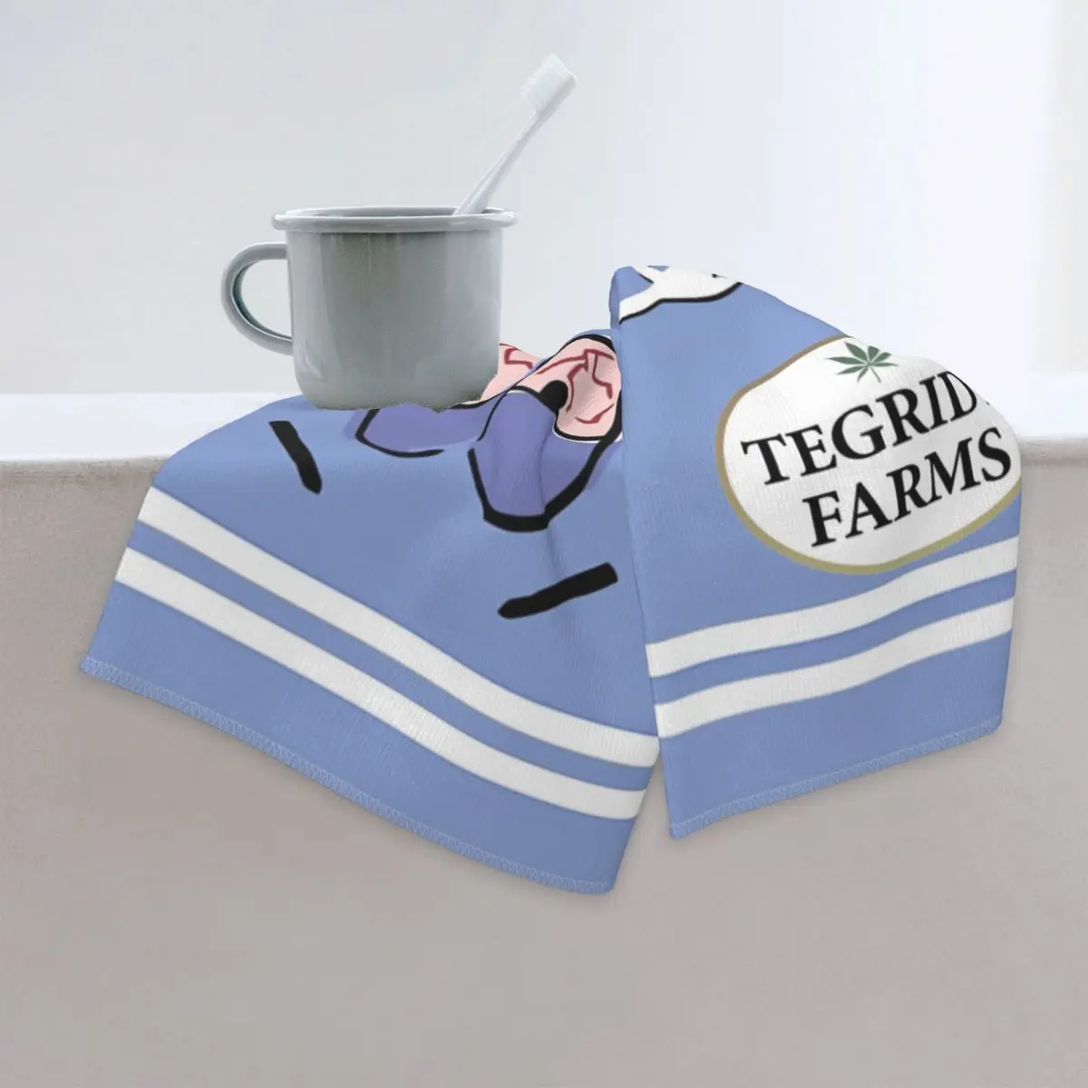 Tegridy Farms Logo Merch Towelie Face Towel Summer Microfiber Bath Towel for Bathroom