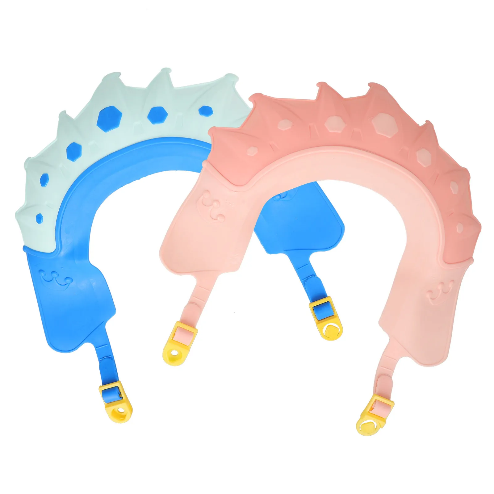 

2Pcs Baby Bath Hat Shield Splashproof Toddler Shower Visor Soft Comfortable Adjustable Fit Baby Shower Cap Bath Hat for Toddlers