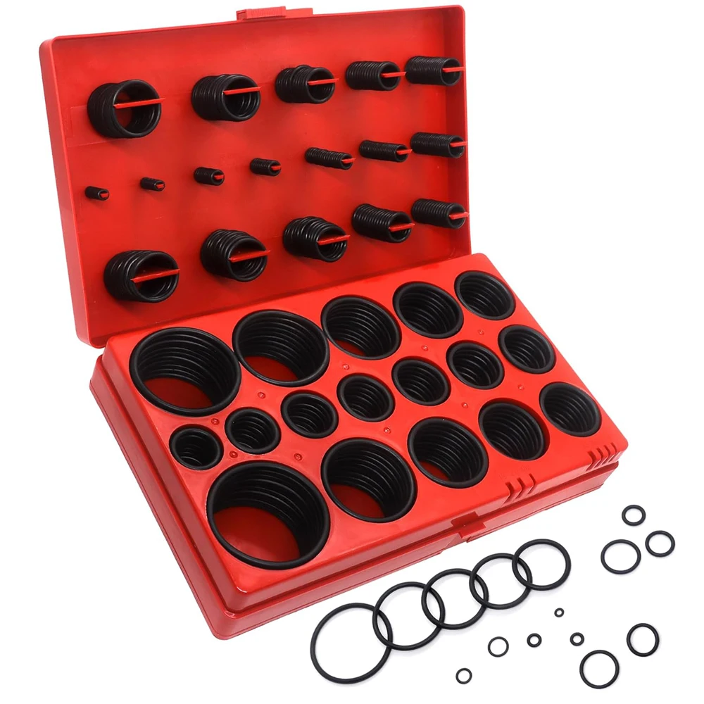 

419/225PCS Set Universal O-Ring Assortment 32 Size Nitrile Rubber Ring Seal O Ring Gasket for Plumbing Automotive Faucet Repair