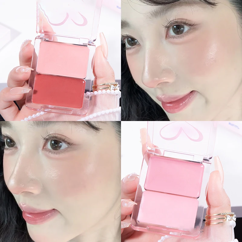 Water Shining Cheek Blush Highlighter Cream High Gloss Glitter Rouge Natural Brighten Face Contouring Blush Highlighter Makeup