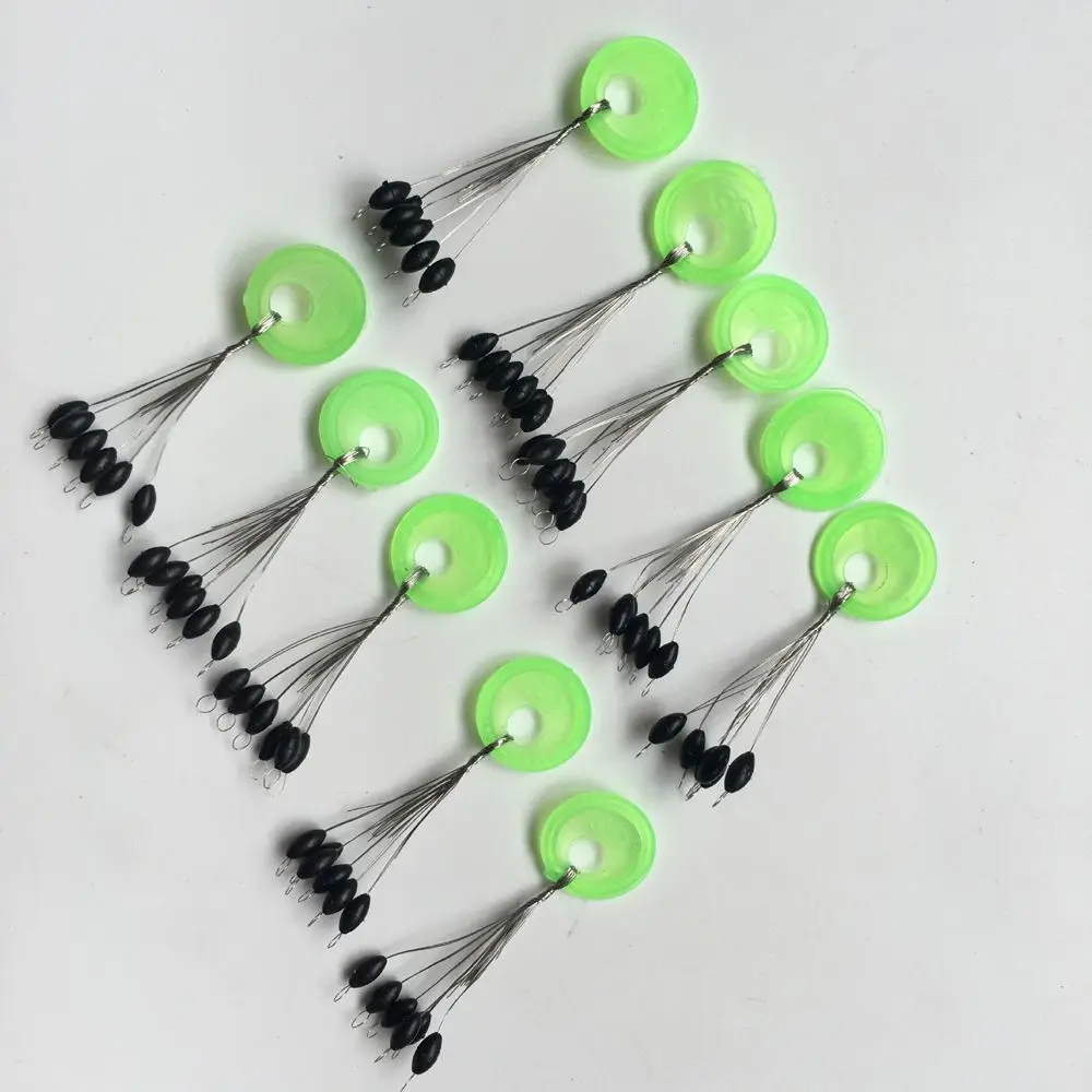 600Pcs 100 Group Set Rubber Resistance Vertical Space Beans Oval Stopper Fishing Bobber Spinner Bait For Fly Fishing Accessories