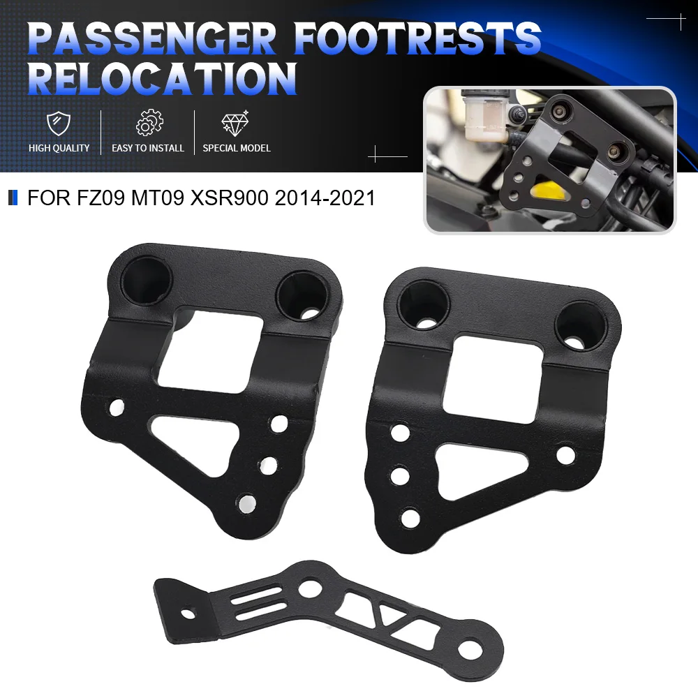 

For Yamaha FZ09 MT09 XSR900 FZ-09 MT-09 XSR-900 2014-2021 Passenger Footrests Relocation Motorcycle Passenger Pedal Adjustment