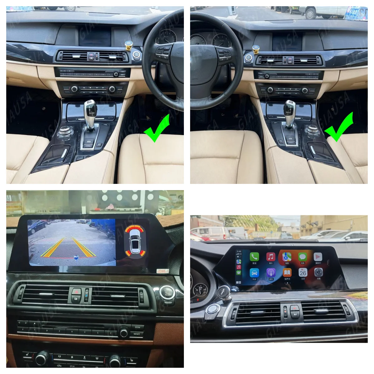 JY 12.3 Inch Android 13 For BMW 5 Series F10 F11 2010-2016 CIC NBT System 1920*720P Carplay Auto Radio GPS Navigation Multimedia