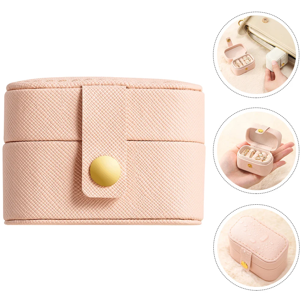

Portable Jewelry Box Desktop Storage Case Small Elegant Girl Organizing Case Creative Jewelry Organizer for Travel