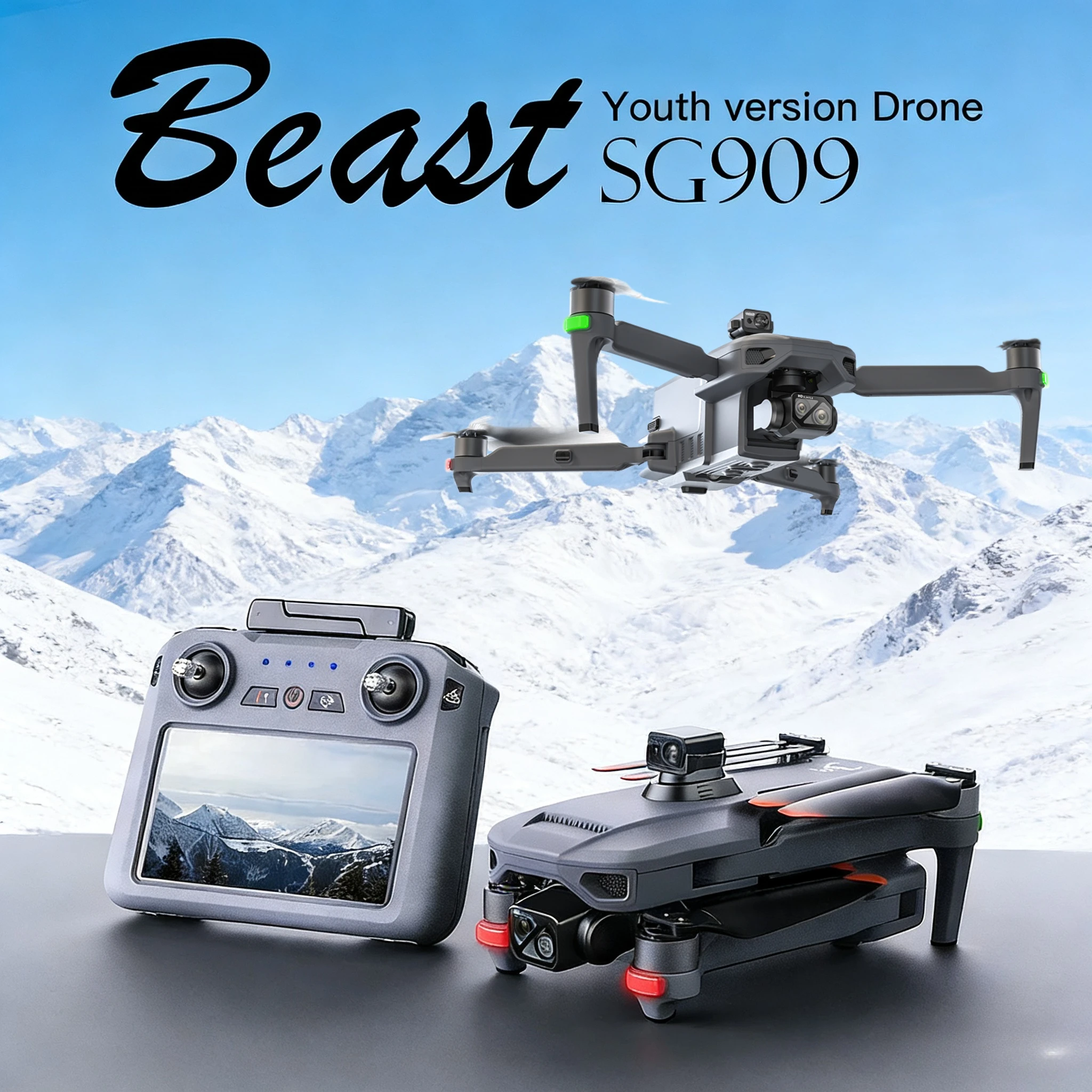 

2026 High end original GPS drone 4K camera 6-kilometer touch screen remote control 360 obstacle avoidance foldable four axis FPV