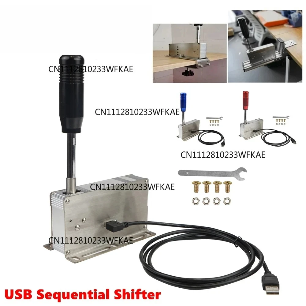 PC USB Sequential Shifter Gear Shifter For Logitech G25 G27 G29 G920 G923 Thrustmaster T300RS/GT T500 For ETS2 Sim Racing Games