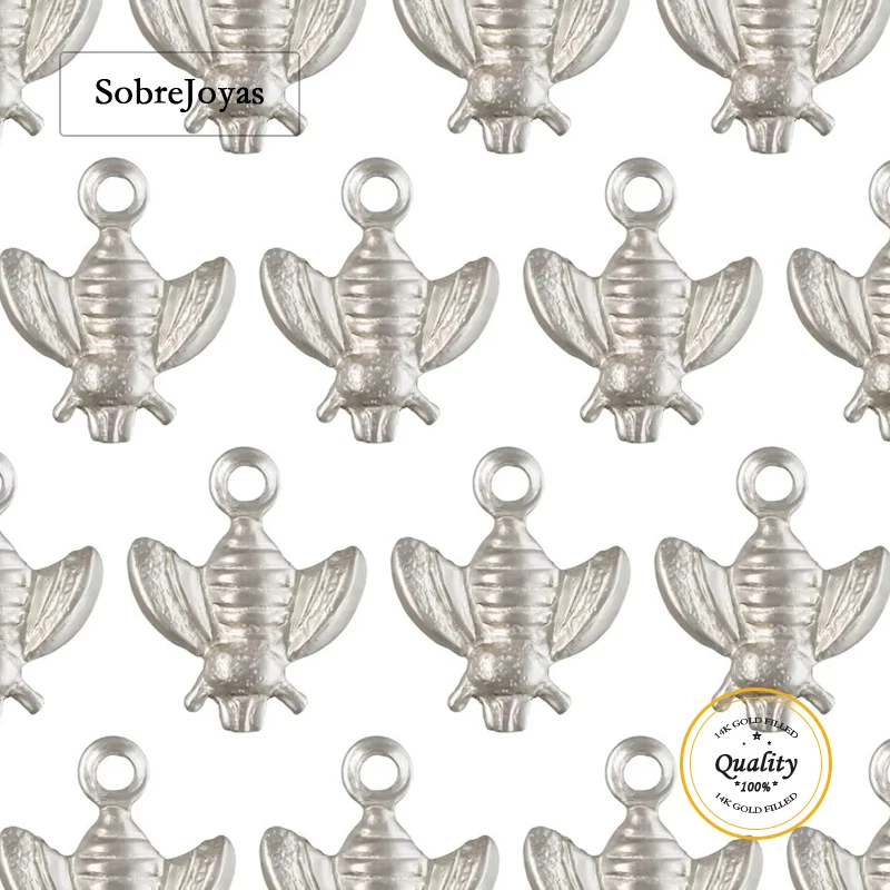 

Подвеска-подвеска из стерлингового серебра 925 пробы в виде пчелы, гипоаллергенная подвеска для поиска ювелирных изделий для изготовления браслета и ожерелья своими руками