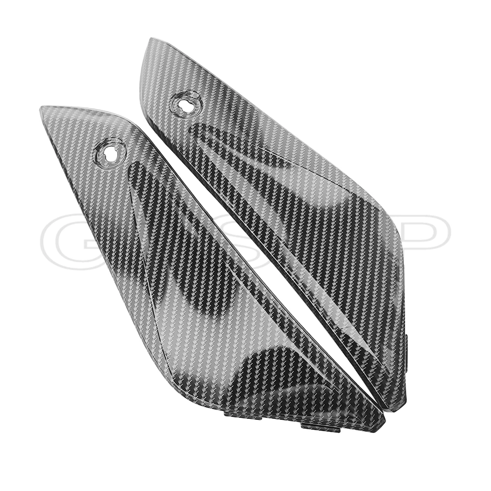 Carbon Fiber Pattern Front Motorcycle Tank Side Cover Panel Fairing Trim Cowl fit For Honda CBR1000RR CBR 1000RR 2004-2007 05 06