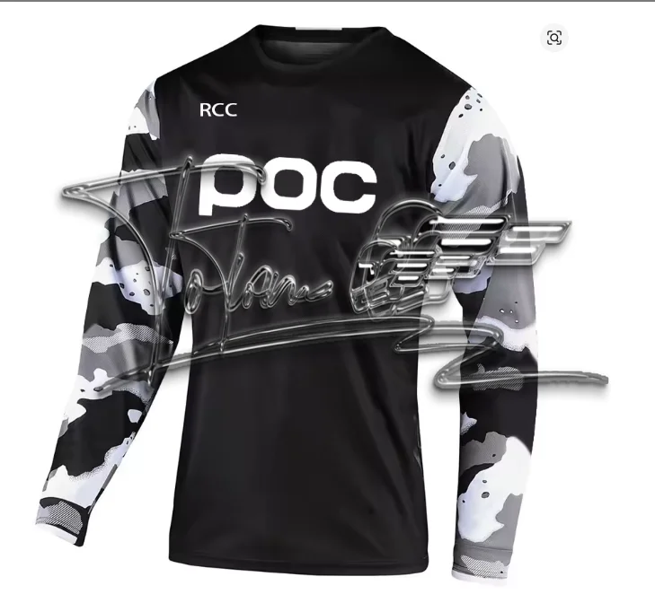 

Мужская мотоциклетная футболка POC 2026 для даунхилла и мотокросса, одежда для мотоциклистов, футболки для мальчиков, MTB-одежда