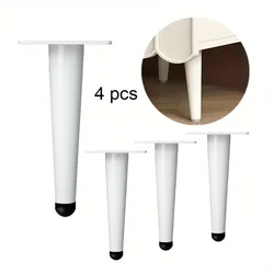 4pcs Coffee Table Support Desk Chairs Nightstands DIY Furniture Metal Legs Adjustable Furniture Table Legs for Sofa TV Cabinet