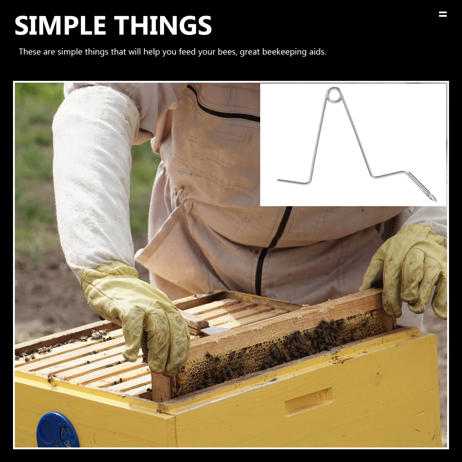 

10Pcs Beehive Connector Holders Stainless Steel Durable Compact Portable Beekeeping Fixing Clips Stainless Steel Clips