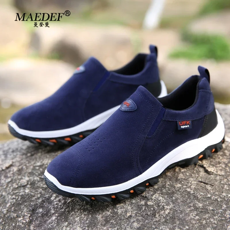 MAEDEF Casual Men\'s Shoes Man Sneakers Vulcanized Shoe Outdoor Walking Sneaker Anti Slip Lightweight and Comfortable Men\'s Shoes