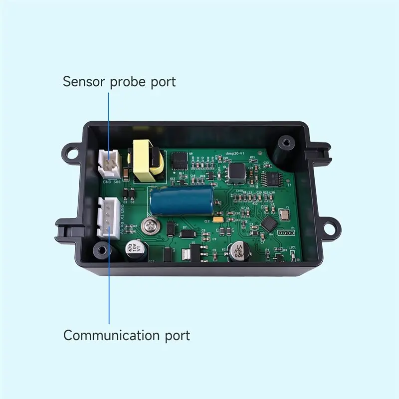 AA90-For Bait Boat Fishing RC Boat Compatible Deep30 Sonar Transducer Water Depth Temperature Sensor 0.6-30M