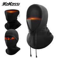 KoKossi Winter Cycling Full Face Mask Warm Thermal Balaclava Cycling Men Women Sport Scarf Ski Mask Fleece Scarf Cap Neck Warmer