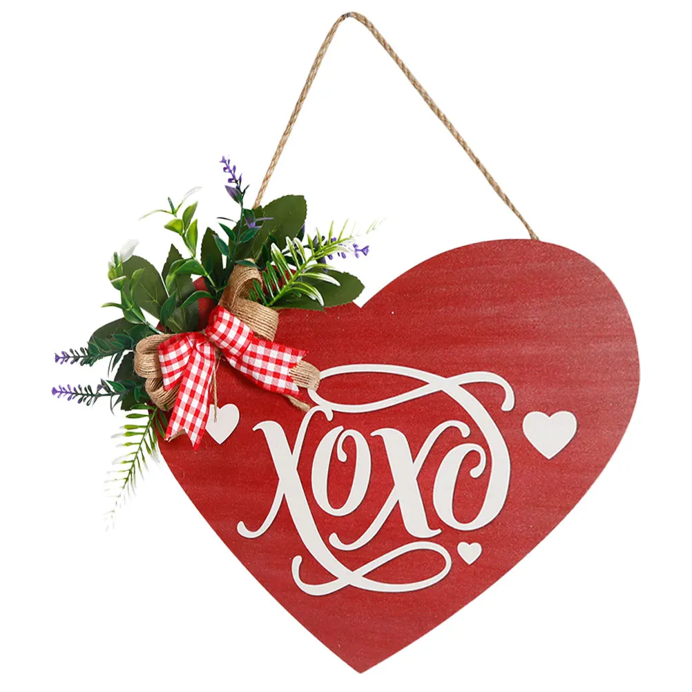 

Valentines Sign Valentine Day Yard Signs Wooden Hanging Decoration Home nament Yard Valentine'S Day Decorations Signs