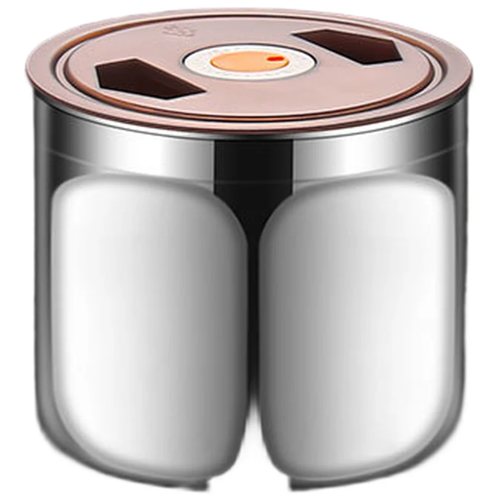 

Герметичная банка для хранения продуктов 13,5*14,5*15 см, контейнер для еды из пищевой стали 304 с двойными силиконовыми уплотнительными кольцами