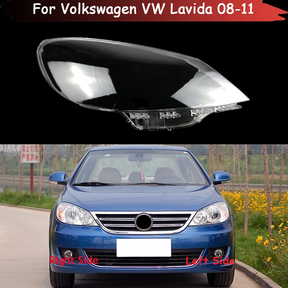 

For Volkswagen VW Lavida 2008 2009 2010 2011 Front Headlight Cover Headlamp Lamp Shell Transparent Lampshade Lens Plexiglass