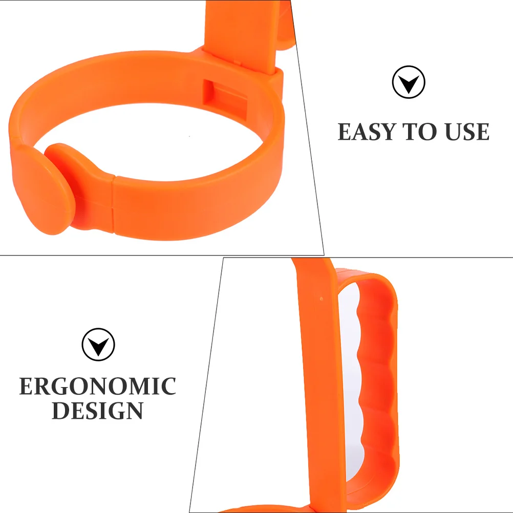 

Ручка для бутылки с напитками, пластиковый большой захват для бутылки с водой, ручка для переноски напитков на открытом воздухе, эргономичная устойчивая ручка для заливки