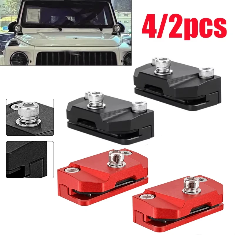 4x-2x-ユニバーサル-led-車-a-ピラーライトブラケット車のボンネット取付ホルダーライトワークバー-led-マウントクランプ-suv-4x4