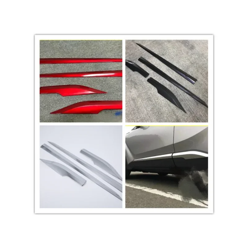 For Toyota CHR C-HR XA10 2018 2019 2020 2021 2022 Car Side Door Body Trim ABS Chrome Parts 4 Piece Auto Parts Replacement