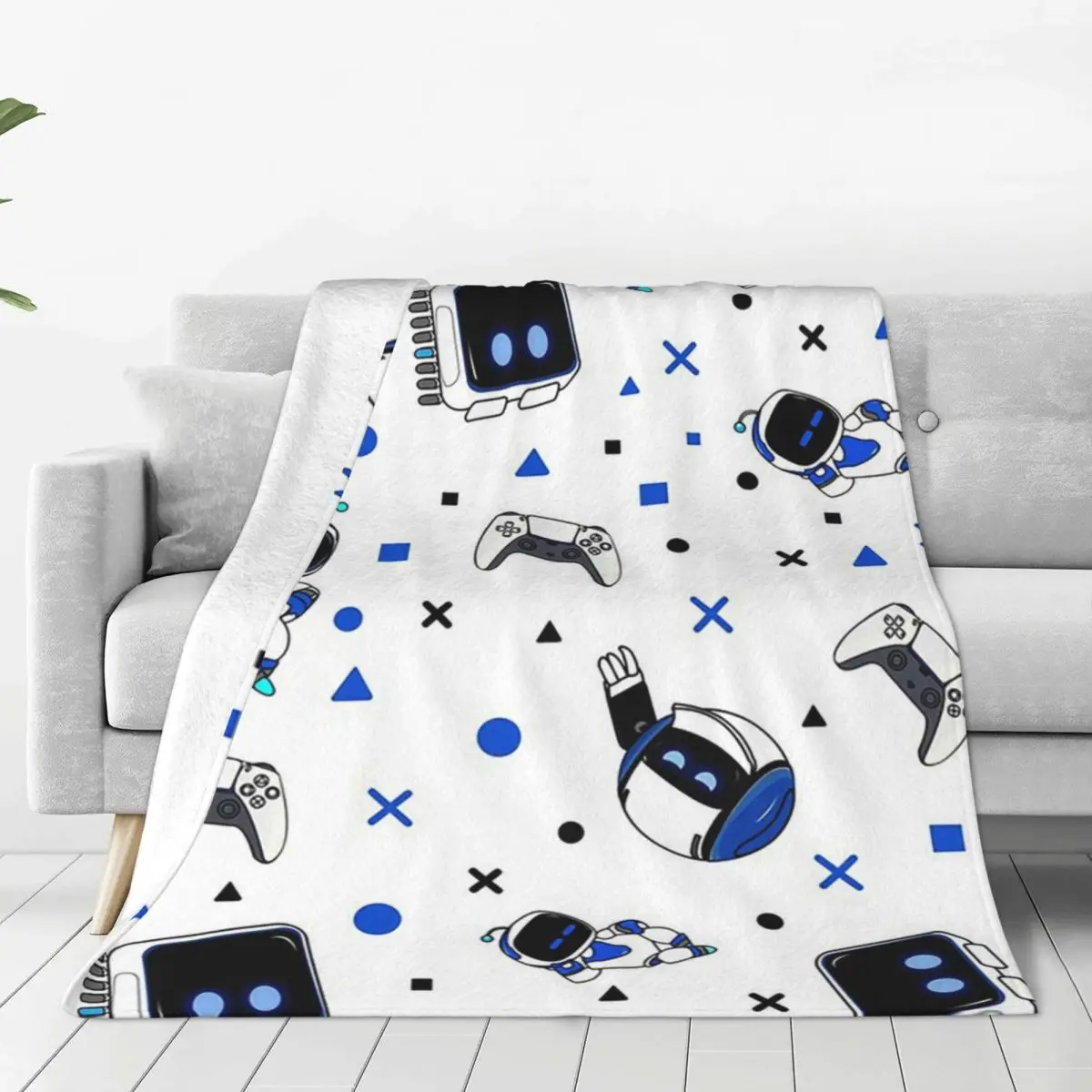 Strobot and Friends-Couvertures de voyage super douces pour la maison, couvre-lit, couette de canapé, chambre à coucher, glouton