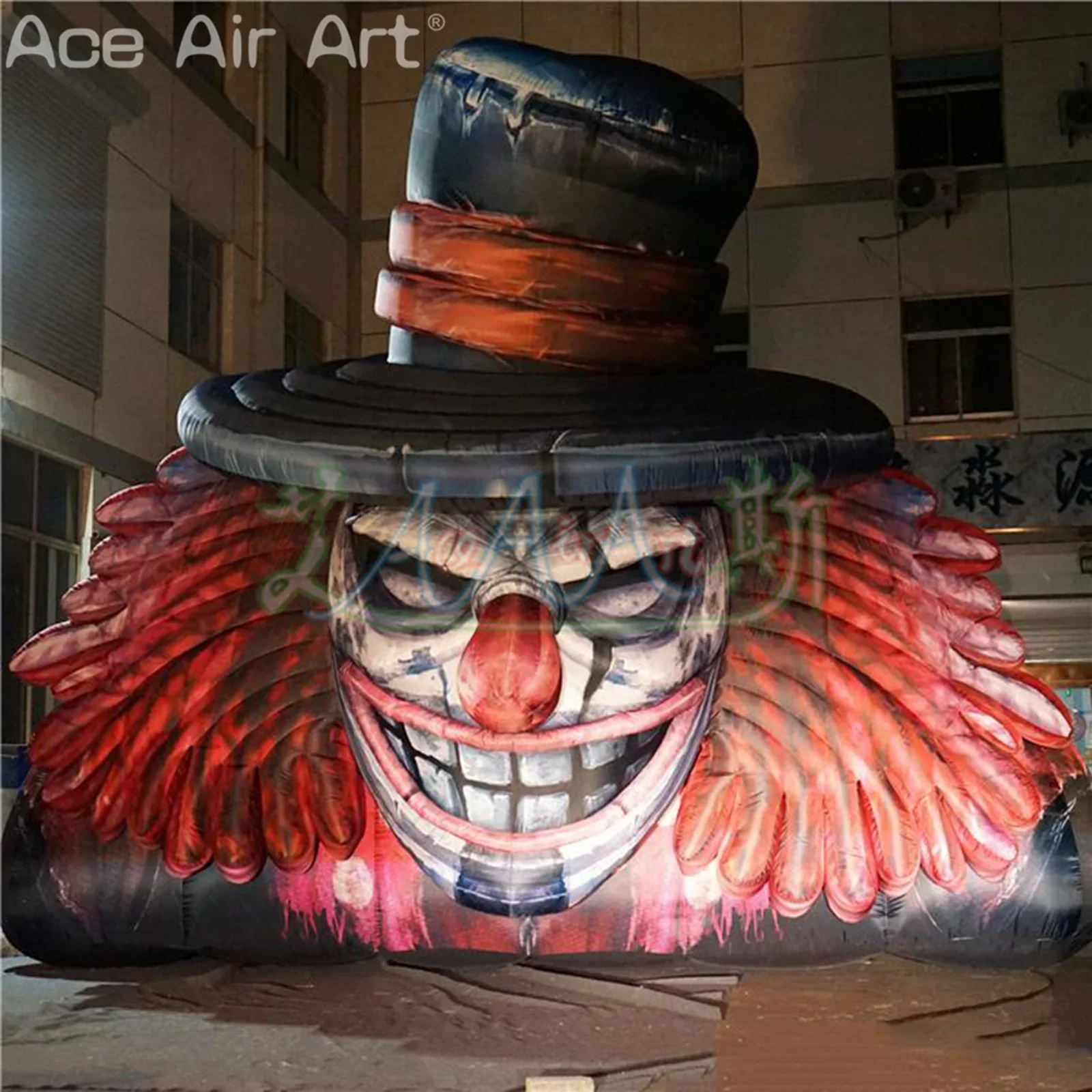 Halloween Commercial Performance Inflatable Horror Clown Model Oxford LED Devil  Holiday Decor Party Carnival Air Blower