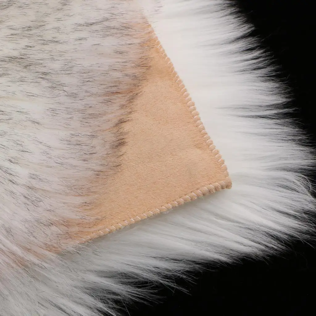 Plush Floor Cushion Furry Seat Mat Cozy Area Rug Non-slip Carpet for Bedroom Baby Nursery