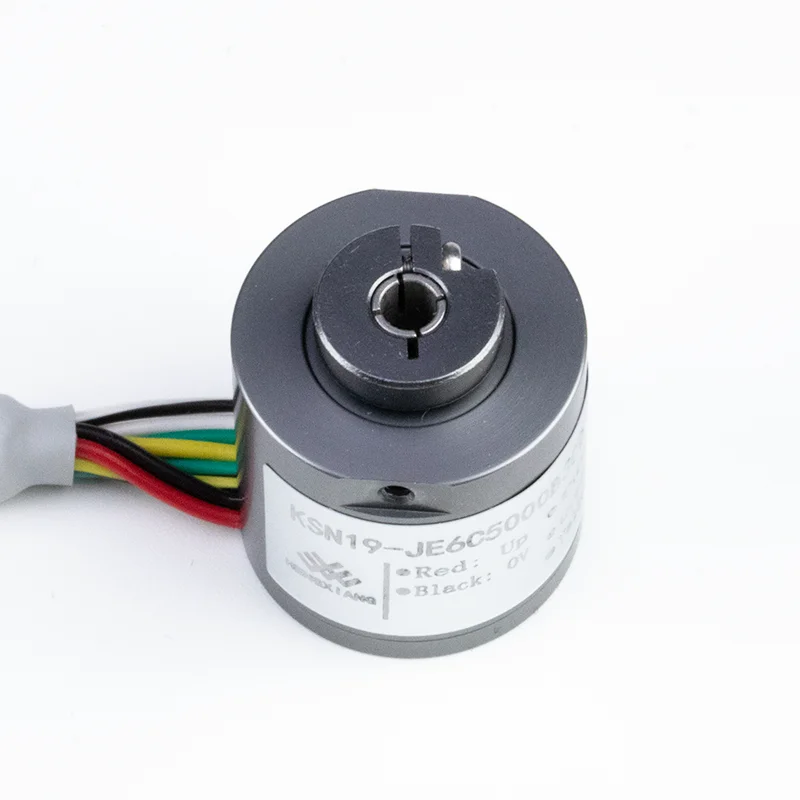 HENGXIANG KSN19 Magnetic Encoder IP50 Spring Plate Replace 2RMHF-5000-L-06-14-64-0.5-S-MS-S5 19mm 3mm Blind Hole TTL HTL