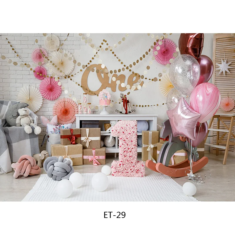 Children Birthday Photography Backdrops 1st Baby Shower Newborn Portrait Photo Background  Party Studio Photocalls 2021318ET-10