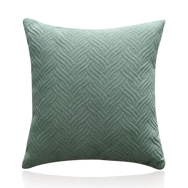 Quilted Velvet Pillow Cover 11