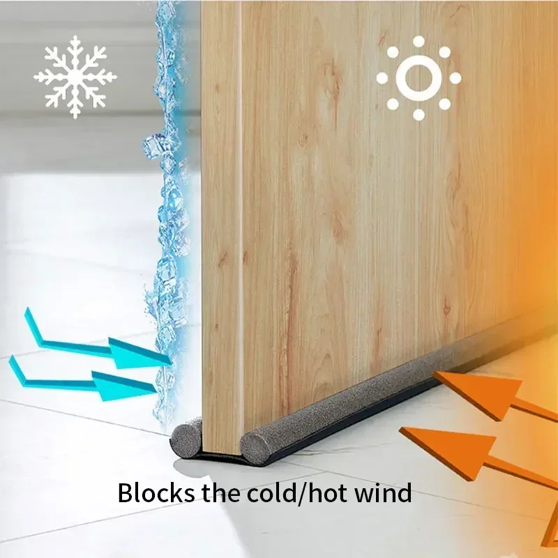 1PC Flexible Under Door Draft Stopper Door Bottom Seal Strip Weather Strip Thicker Anti-Cold Gap Blocker Sealing Weather Strip
