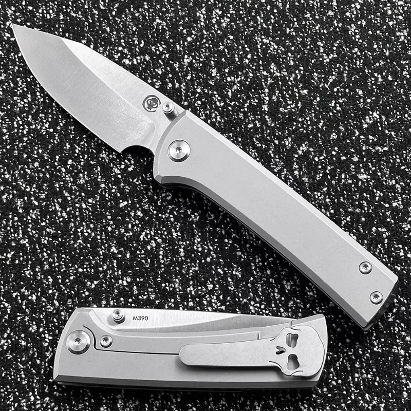 Chaves Scapegoat Ceramic Bearings Titanium Mark M390 Survival Tool Camping Hunt Outdoor Tactical Knife EDC Folding Knife